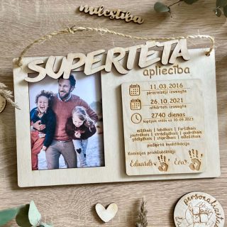 SUPERTĒTA apliecība ♡ personalizēta, oriģināla un mīļa dāvana tētim
