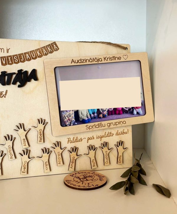 Personalizēta dāvana AUDZINĀTĀJAI Skolotāju dienā no klases vai bērnudārza grupiņas ♡ - Image 6
