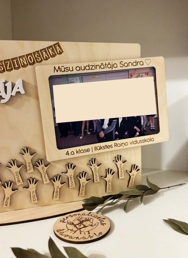 Personalizēta dāvana AUDZINĀTĀJAI Skolotāju dienā no klases vai bērnudārza grupiņas ♡ - Image 9