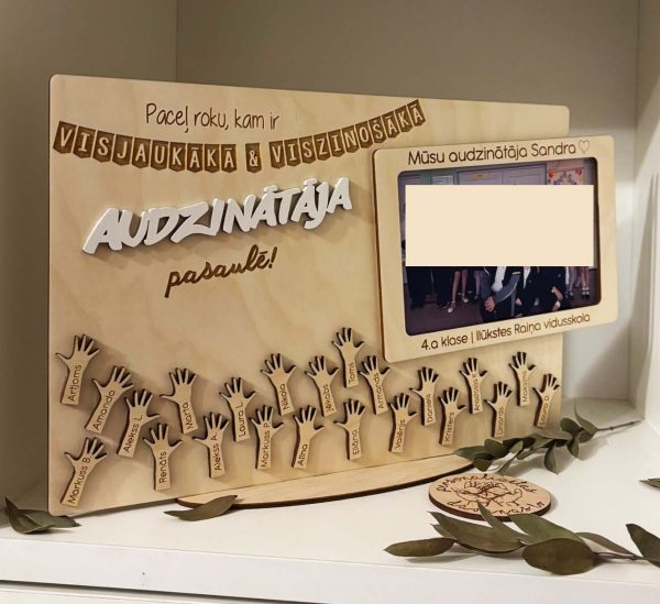 Personalizēta dāvana AUDZINĀTĀJAI Skolotāju dienā no klases vai bērnudārza grupiņas ♡ - Image 10