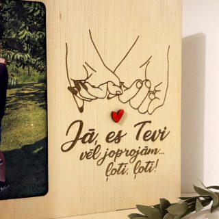 Personalizējama dāvana Valentīndienā otrai pusītei ♥ Jā es Tevi vēljoprojām ļoti ļoti