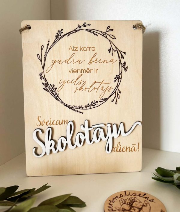 Aiz katra gudra bērna vienmēr ir izcils skolotājs ♡ Personalizēta dāvana SKOLOTĀJAI vai AUDZINĀTĀJAI - Image 7