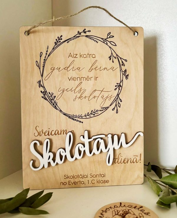 Aiz katra gudra bērna vienmēr ir izcils skolotājs ♡ Personalizēta dāvana SKOLOTĀJAI vai AUDZINĀTĀJAI - Image 8