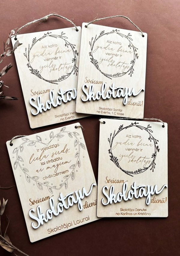 Aiz katra gudra bērna vienmēr ir izcils skolotājs ♡ Personalizēta dāvana SKOLOTĀJAI vai AUDZINĀTĀJAI - Image 6