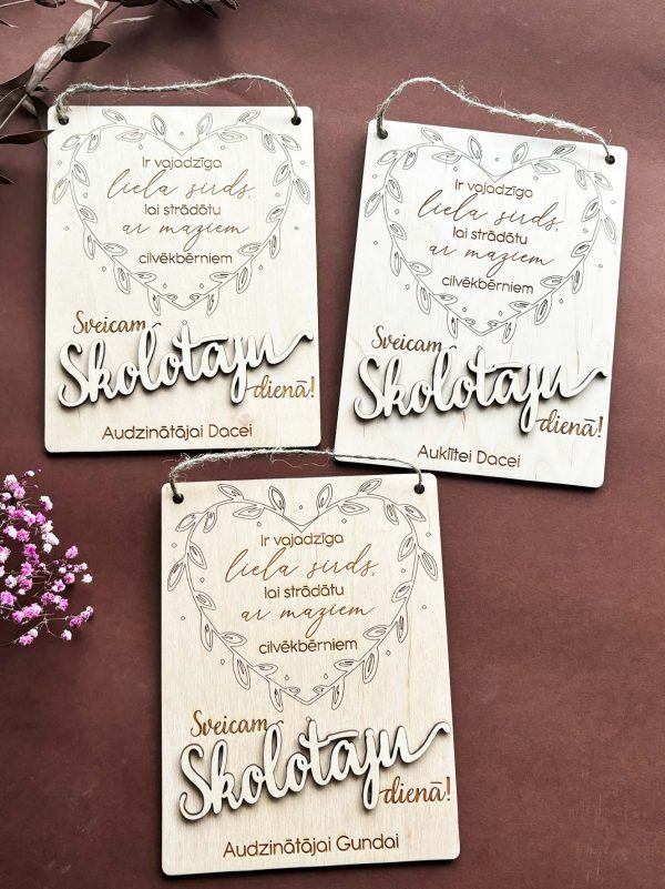 Ir vajadzīga liela sirds ♡ lai strādātu ar maziem cilvēkbērniem | Personalizēta dāvana SKOLOTĀJAI vai audzinātājai - Image 5