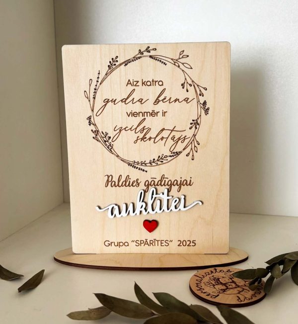 Aiz katra gudra bērna vienmēr ir izcils skolotājs ♡ Personalizēta dāvana SKOLOTĀJAI vai AUDZINĀTĀJAI - Image 2