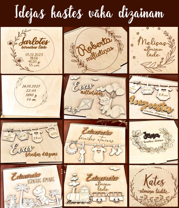 Atmiņu kaste ♡ Bērnības dārgumu lāde | personalizēta dāvana bērnam - Image 13