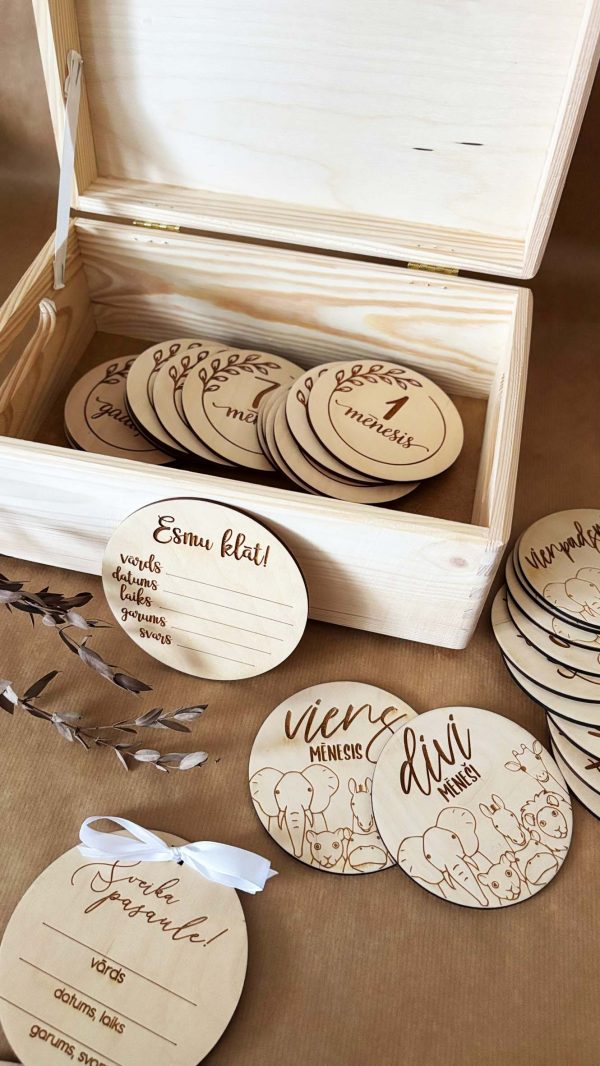 Atmiņu kaste ♡ Bērnības dārgumu lāde | personalizēta dāvana bērnam - Image 6