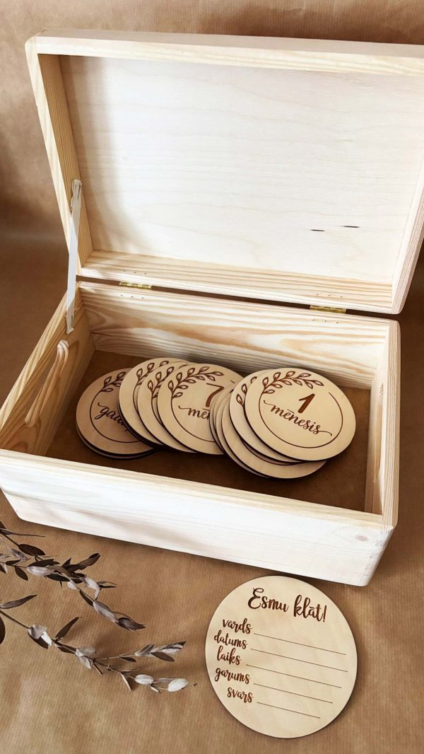 Atmiņu kaste ♡ Bērnības dārgumu lāde | personalizēta dāvana bērnam - Image 7