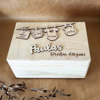 Atmiņu kaste ♡ Bērnības dārgumu lāde | personalizēta dāvana bērnam