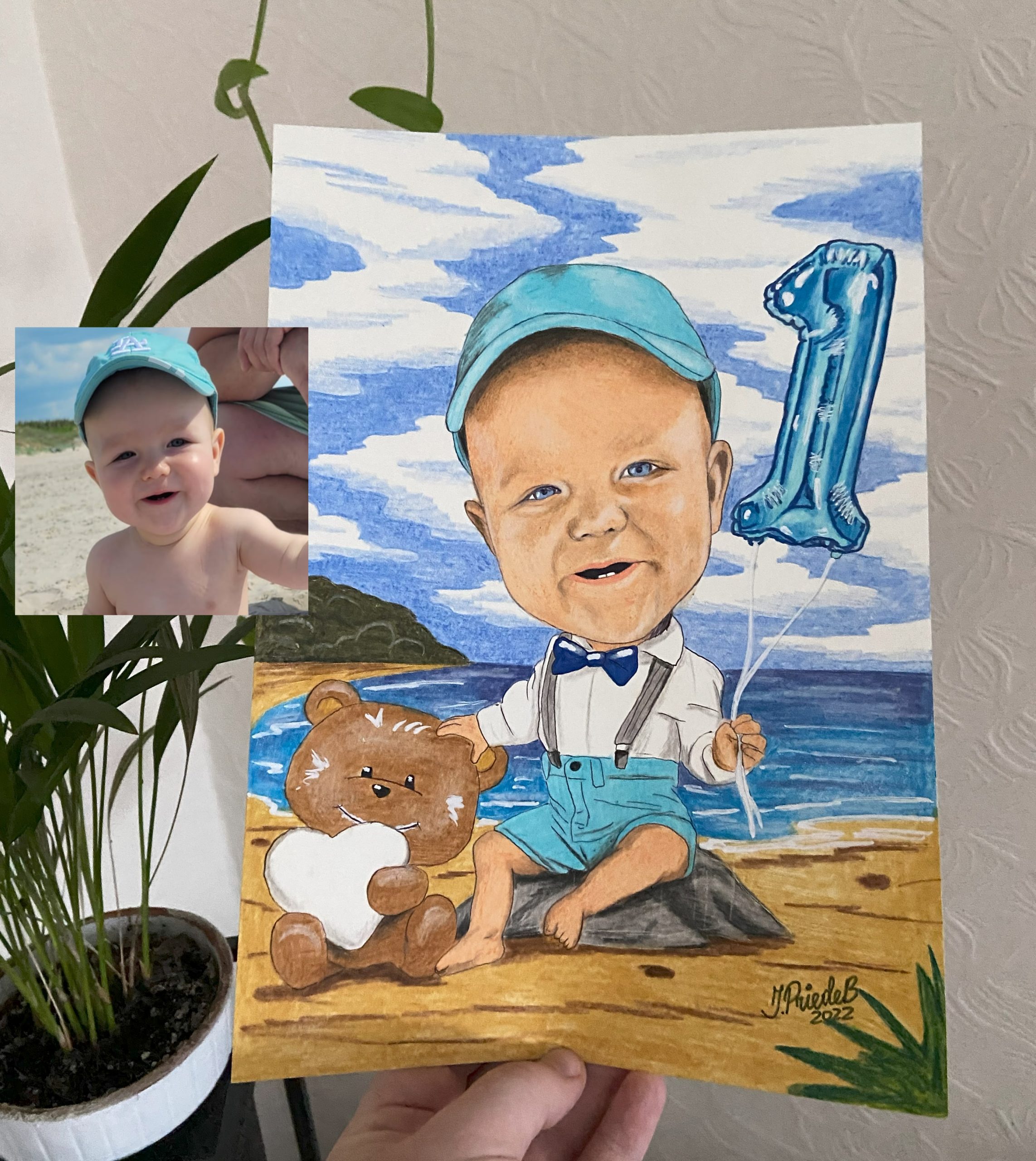1 cilvēks A4 formātā ♥ Personalizēta karikatūra ar pildītu fonu | zīmējums - Image 18