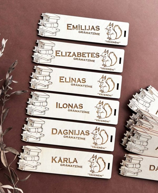 Koka grāmatzīme ar personalizētu gravējumu skolotājai | audzinātājai | audzēkņiem - Image 10