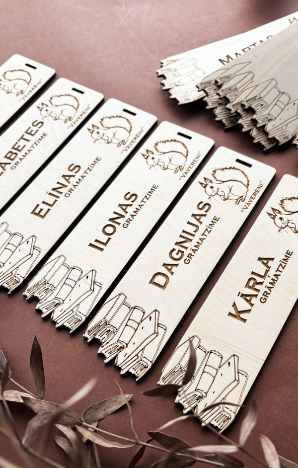 Koka grāmatzīme ar personalizētu gravējumu skolotājai | audzinātājai | audzēkņiem - Image 15