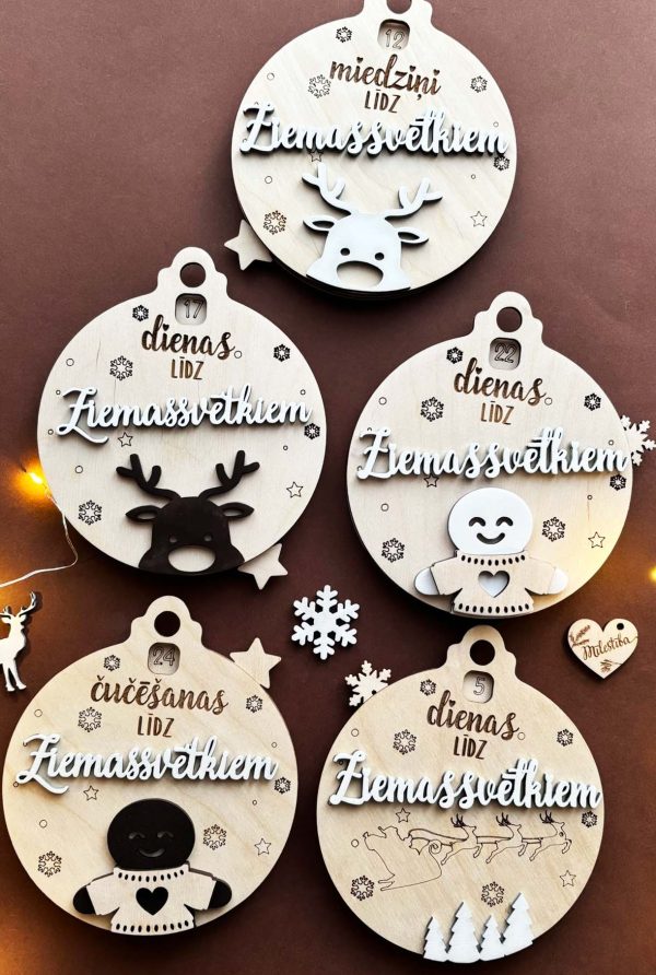 Laika atskaites dekors Ziemassvētkiem ♡ atlikušās dienas līdz svētkiem 🌲 - Image 4