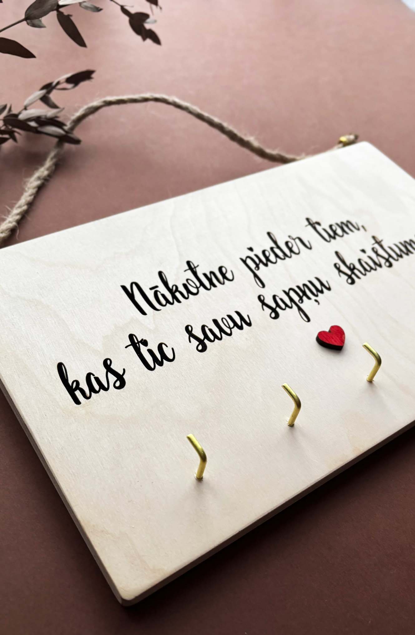 Nākotne pieder tiem, kas tic savu sapņu skaistumam ♥ Personalizējams atslēgu pakaramais | turētājs - Image 3