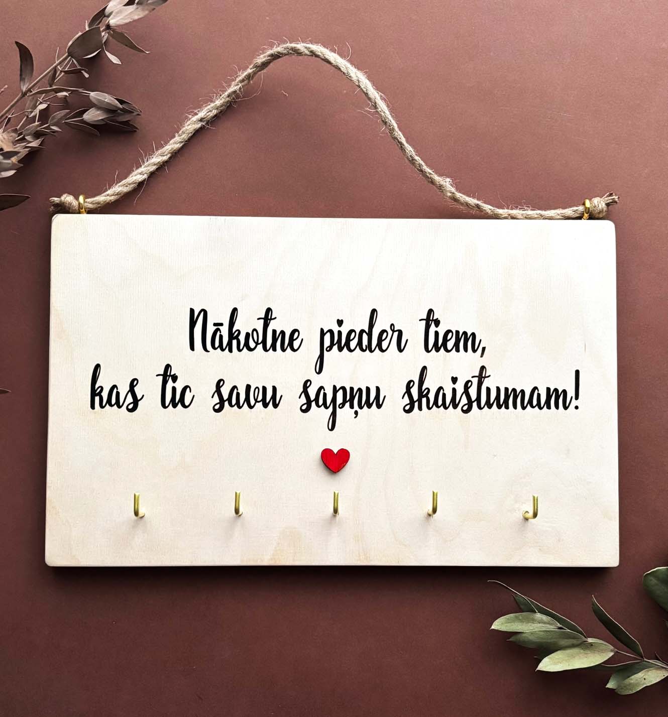 Nākotne pieder tiem, kas tic savu sapņu skaistumam ♥ Personalizējams atslēgu pakaramais | turētājs - Image 2
