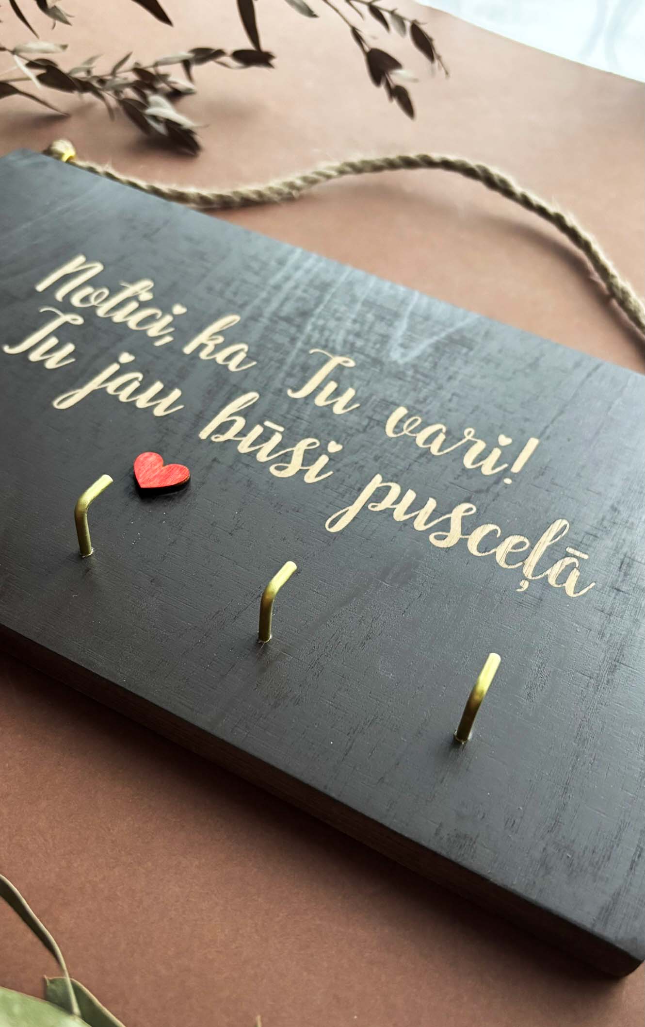 Personalizējams atslēgu pakaramais | turētājs ♥ Notici, ka Tu vari! Un Tu jau būsi pusceļā - Image 2