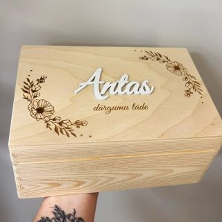 Dārgumu lāde ♡ personalizēta koka kaste dārglietām | kosmētikai | fotogrāfijām