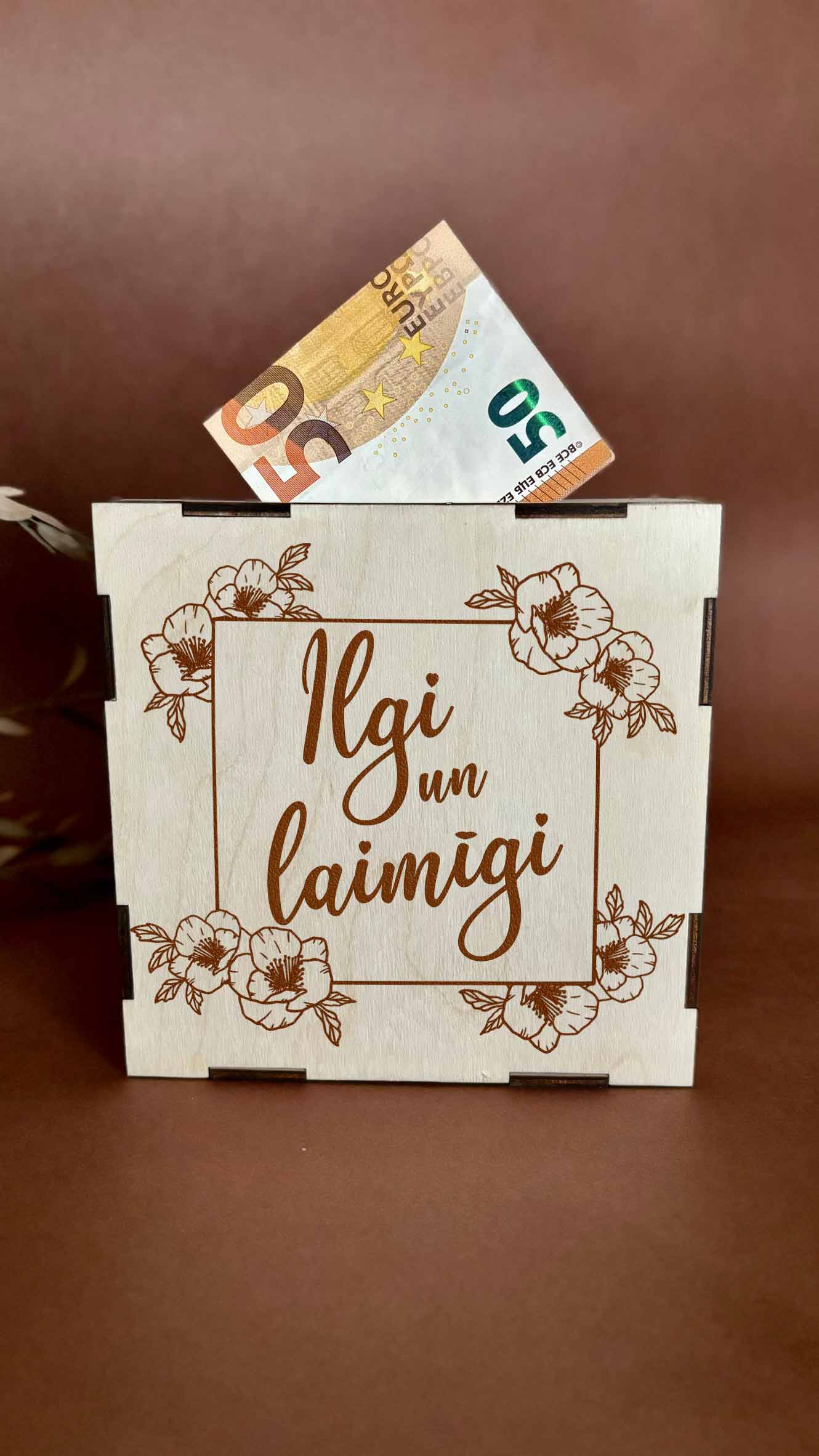 Jaunā pāra KRĀJKASE | personalizēta kāzu dāvana jaunlaulātajiem - Image 2