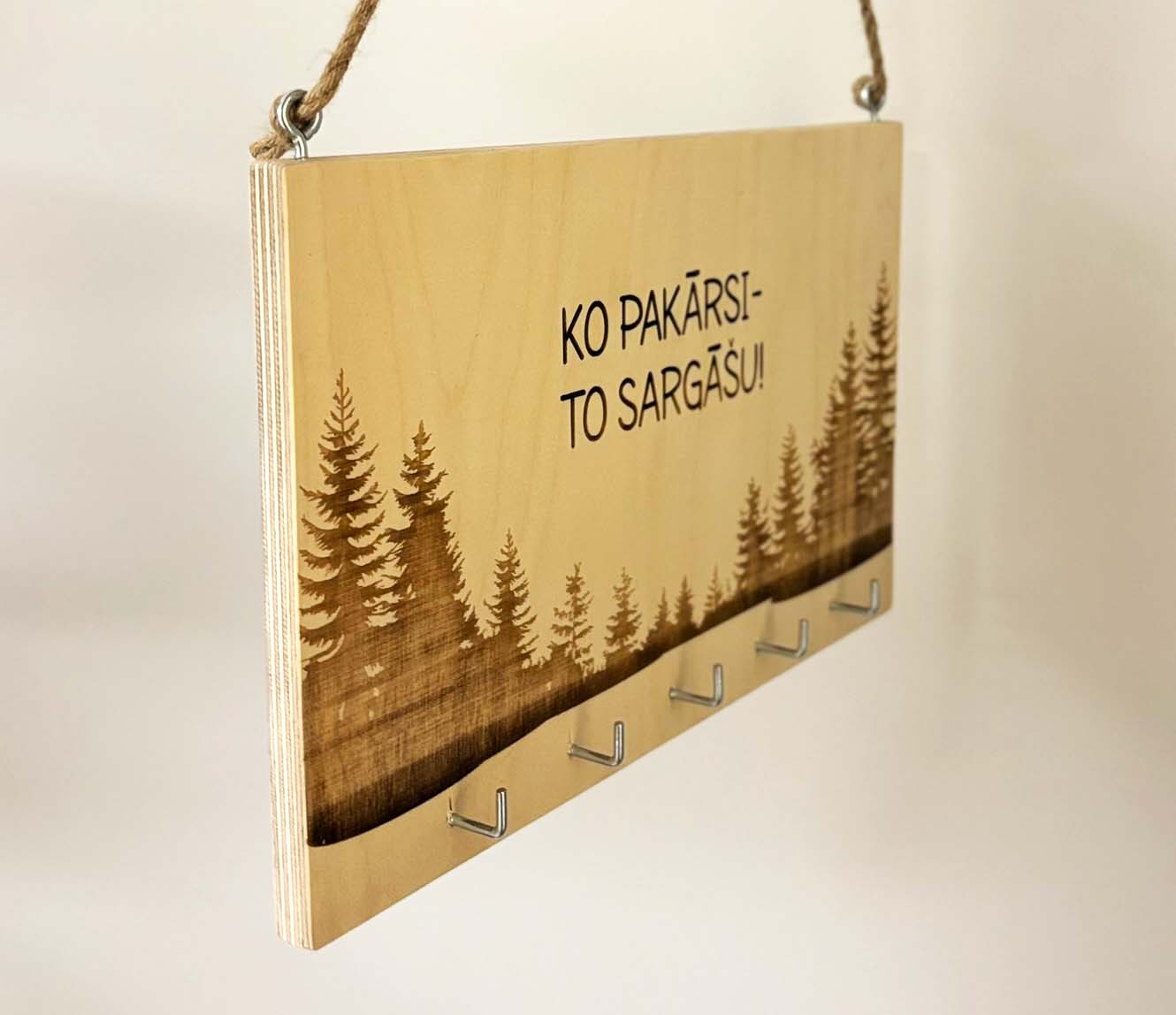 Ko pakārsi, to sargāšu! ♥ Personalizējams atslēgu pakaramais | turētājs - Image 4