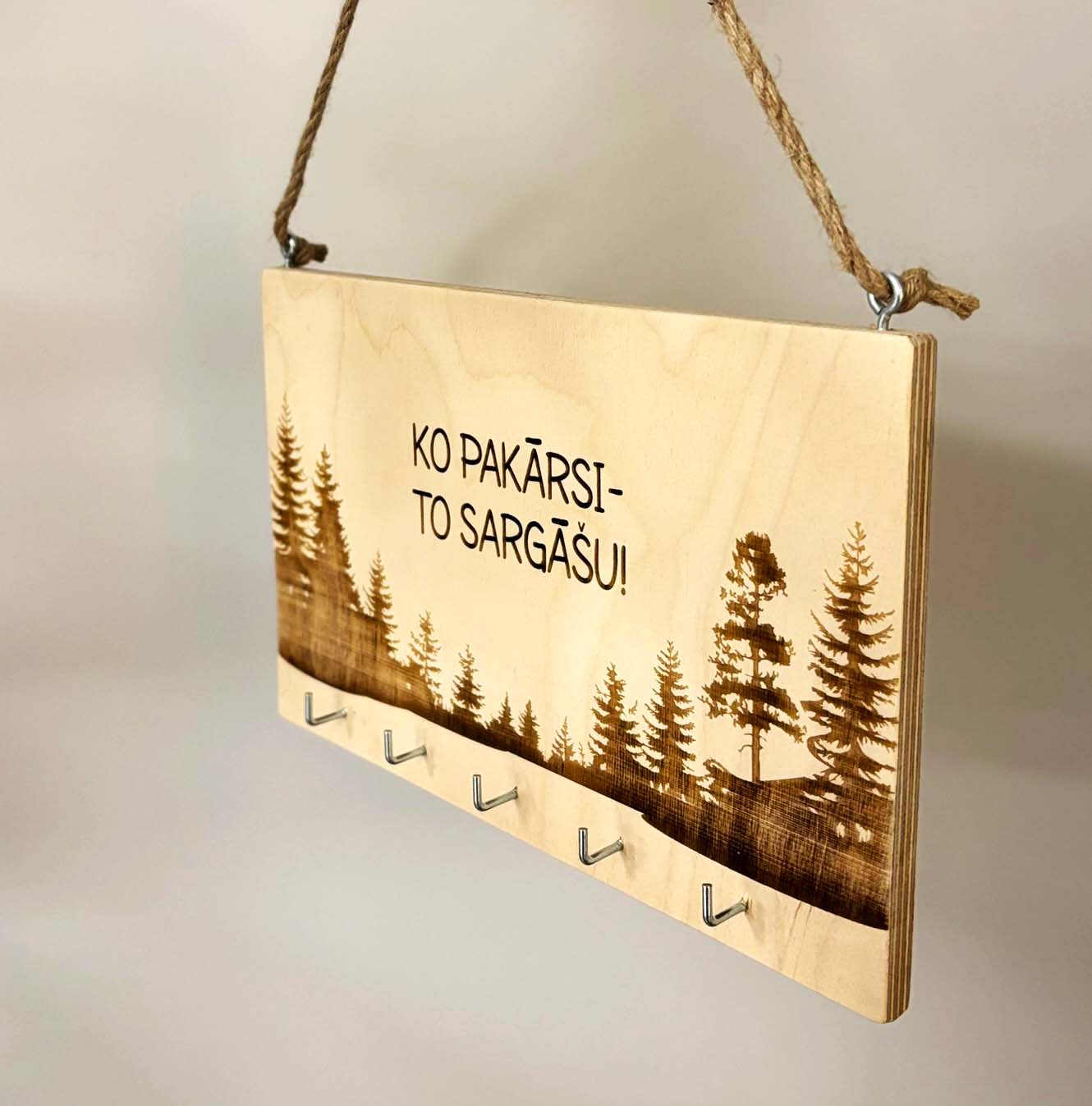 Ko pakārsi, to sargāšu! ♥ Personalizējams atslēgu pakaramais | turētājs - Image 2