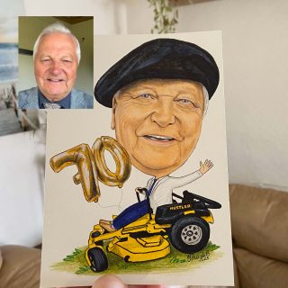 1 cilvēks A4 formātā ♥ Personalizēta karikatūra ar baltu fonu | zīmējums