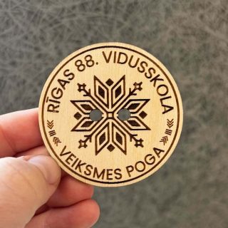 Koka LAIMES | VEIKSMES POGA ar personalizētu gravējumu  ♡ Simboliska izlaiduma dāvana absolventiem