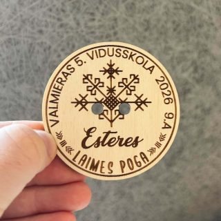 Koka LAIMES | VEIKSMES POGA ar personalizētu gravējumu  ♡ Simboliska izlaiduma dāvana absolventiem